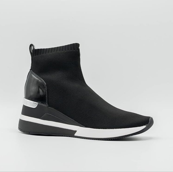 Michael Kors Shoes - Michael Kors Skyler Wedge Sock Bootie Sneaker 9
